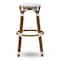Baxton Studio Joelle Grey and White Bamboo Style Stackable Bistro Bar Stool 150-8982 - alternate 5